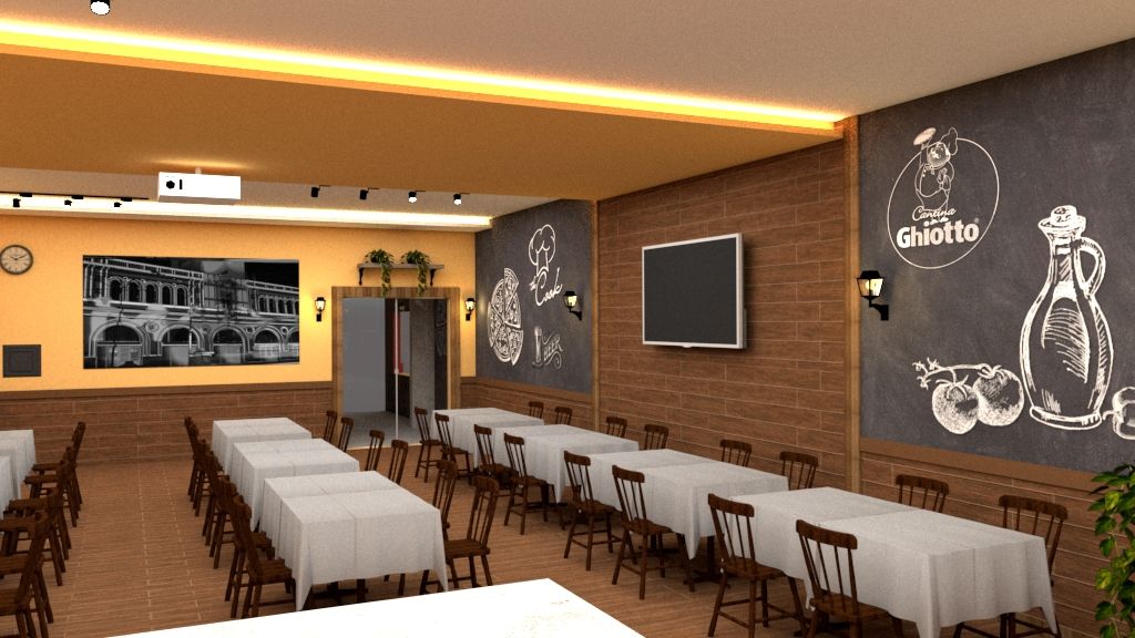 Pizzaria moderna e profissional